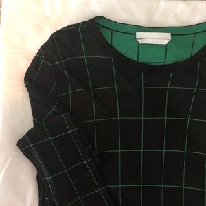 NWOT Hugo Boss crewneck sweater - black/green, Sm